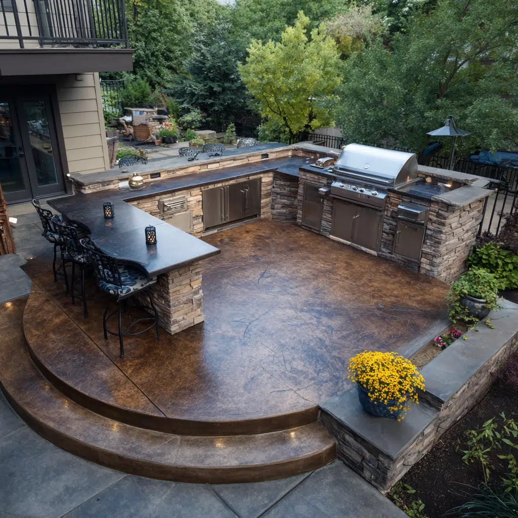 Concrete Patio Ideas: Outdoor Kitchens: Grill Master's Paradise