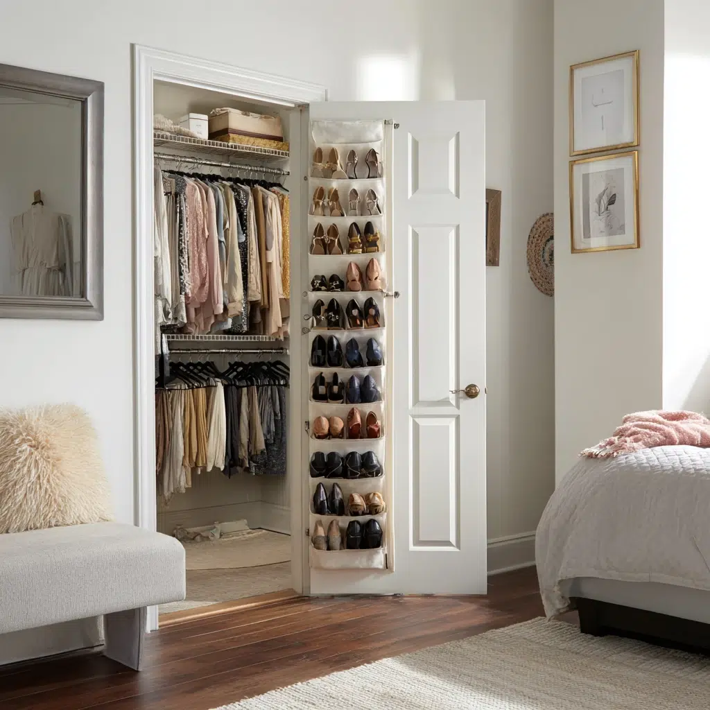 Closet Design Ideas: Utilize the Back of the Door