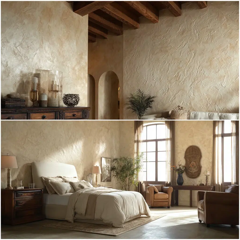 Italian Home Decor Ideas: Textured Plaster Walls Add Depth and Character