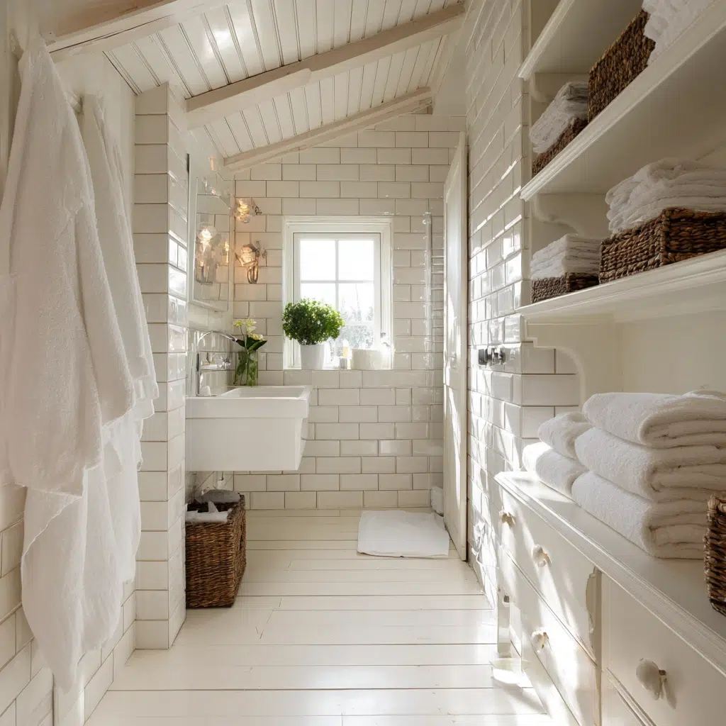 Stunning Swedish Bathroom Ideas: Go All-White with Warm Undertones