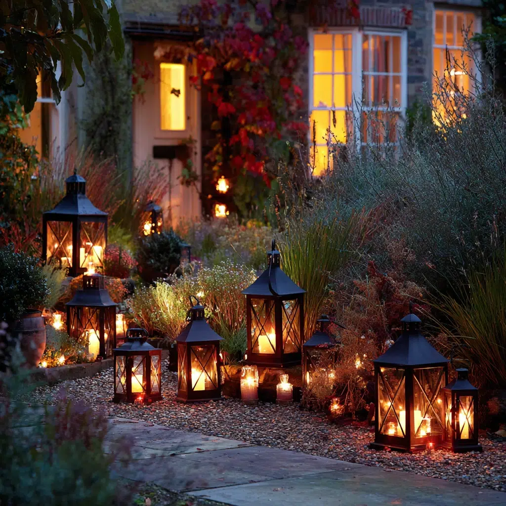 Stunning Christmas Garden Decoration Ideas: Illuminate Your Garden with Lanterns