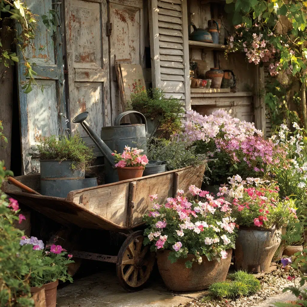 Cottage Garden Ideas: Use Reclaimed Materials as Garden Features