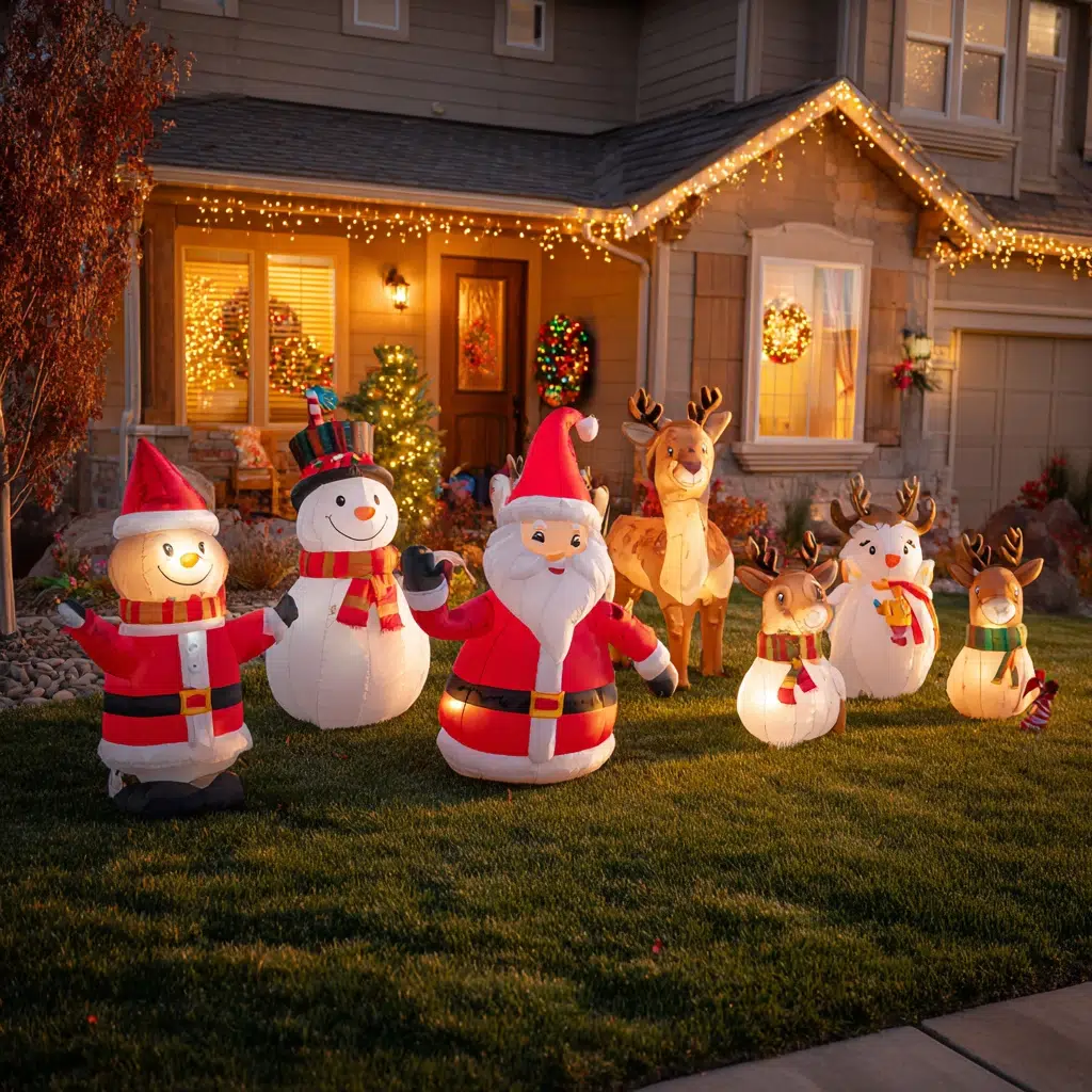 Stunning Christmas Garden Decoration Ideas: Add Motion with Animated Figures