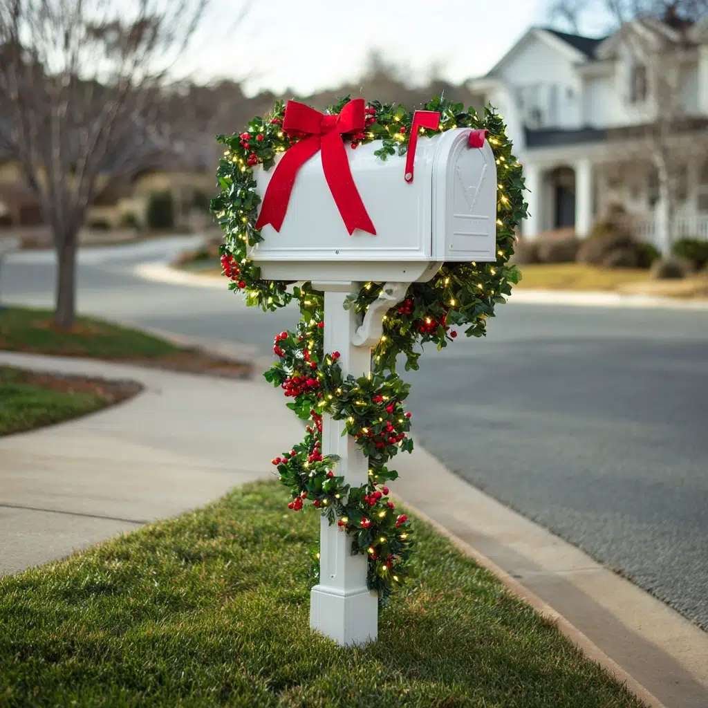 Stunning Christmas Garden Decoration Ideas: Design a Festive Mailbox Decoration