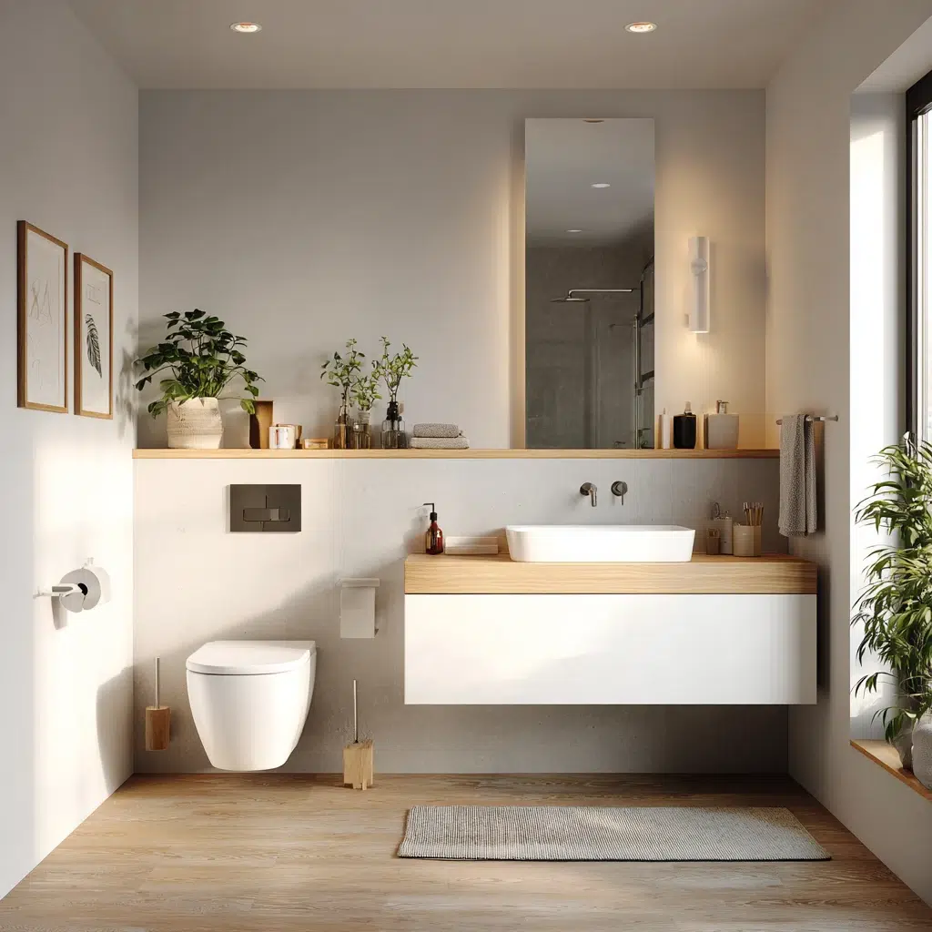 Stunning Swedish Bathroom Ideas: Install Wall-Mounted Everything