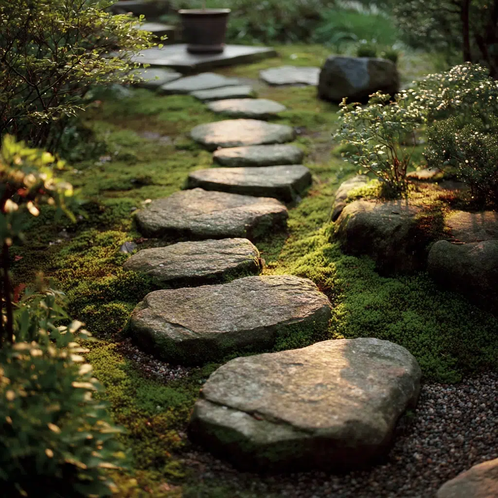 Small Zen Garden Ideas: Stone Pathway Through Your Garden