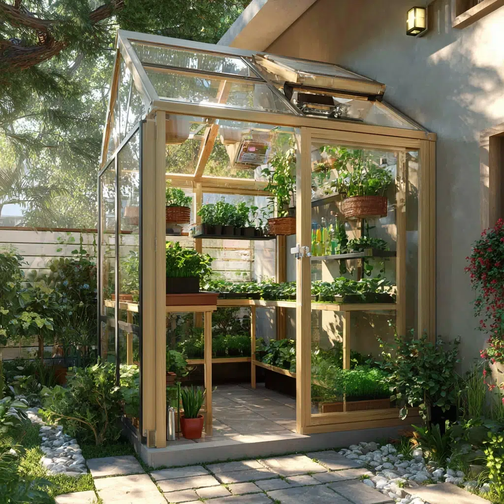 Corner Garden Ideas: Corner Greenhouse