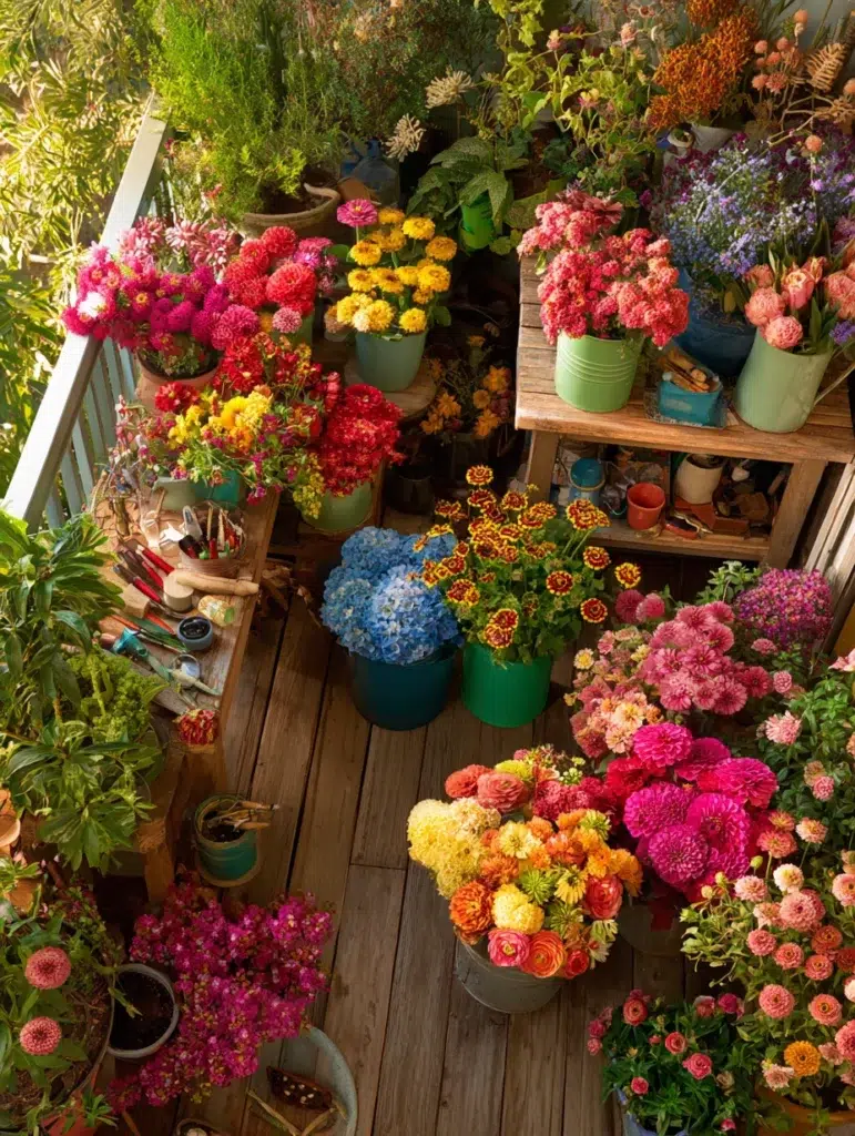 Small Balcony Garden Ideas: Flower Arrangement Ideas