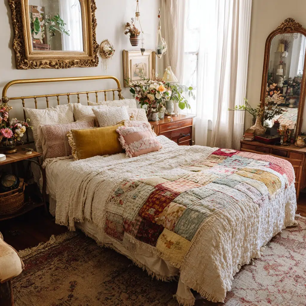 Timeless Vintage Apartment Ideas: Use Vintage-Inspired Bedding and Textiles