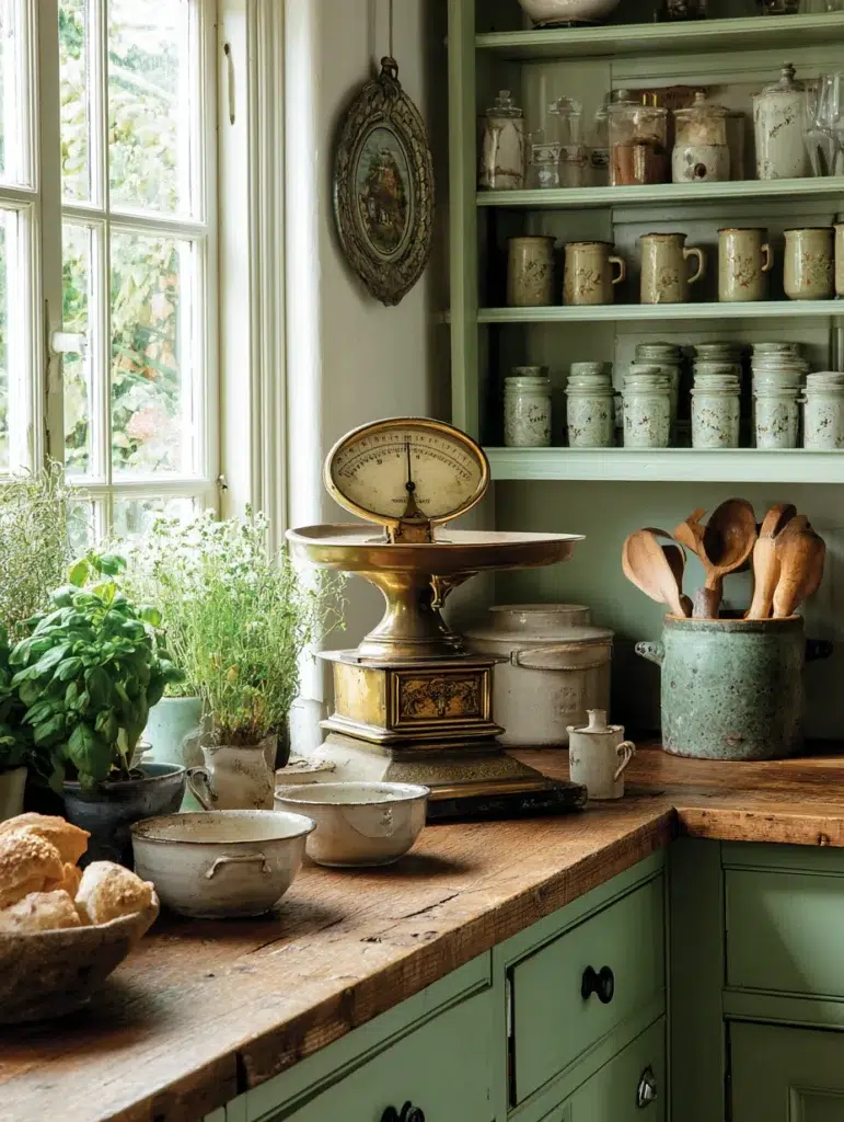 Aesthetic Irish Kitchen Ideas: Vintage Kitchen Scale Display