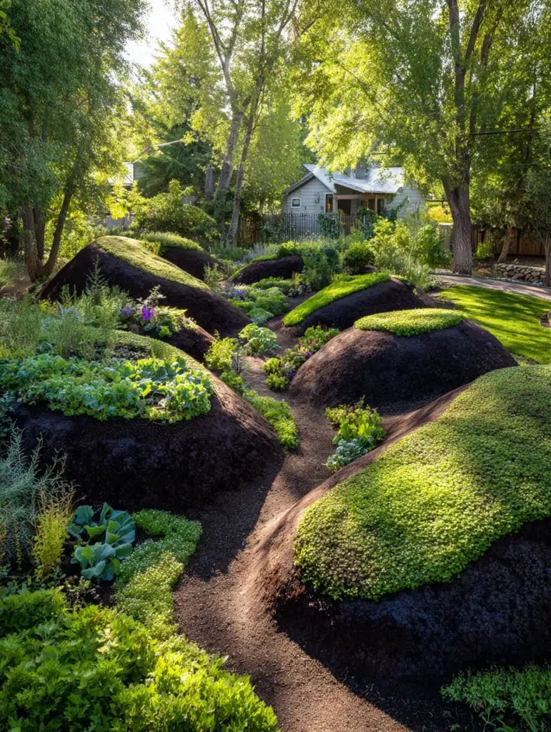 Stunning Garden Ideas on a Budget: Build Raised Planting Mounds for Better Drainage