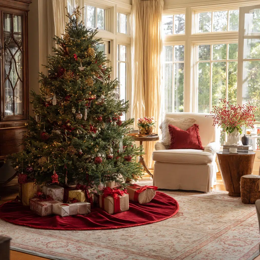 Timeless Traditional Christmas Decor Ideas: Traditional Christmas Tree Skirt