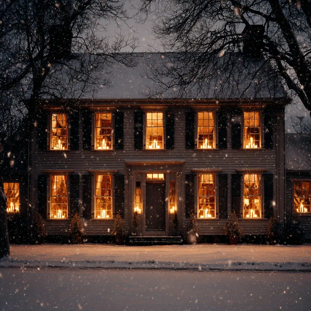 Stunning Outdoor Christmas Decor Ideas: Window Candles