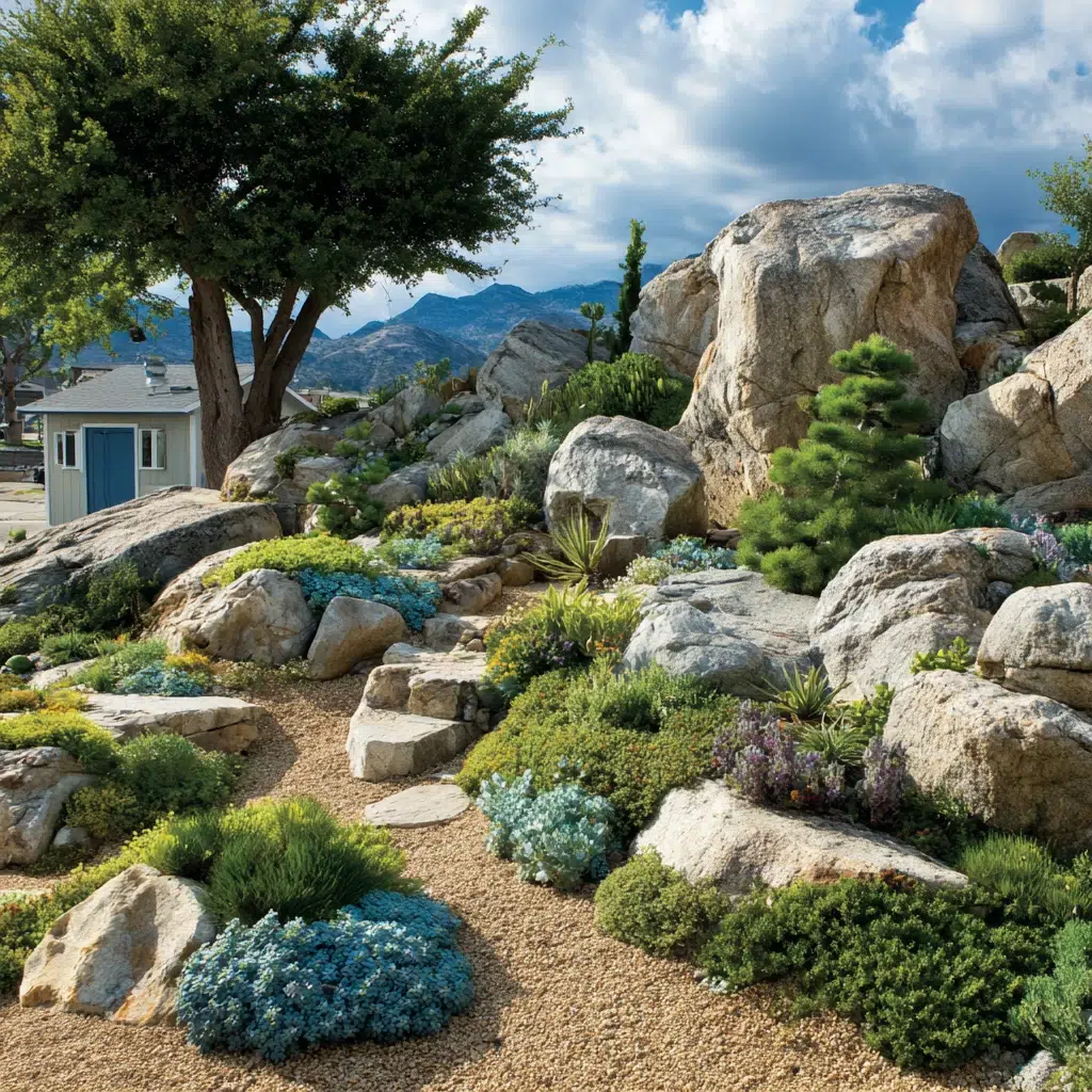 Corner Garden Ideas: Rock and Alpine Garden