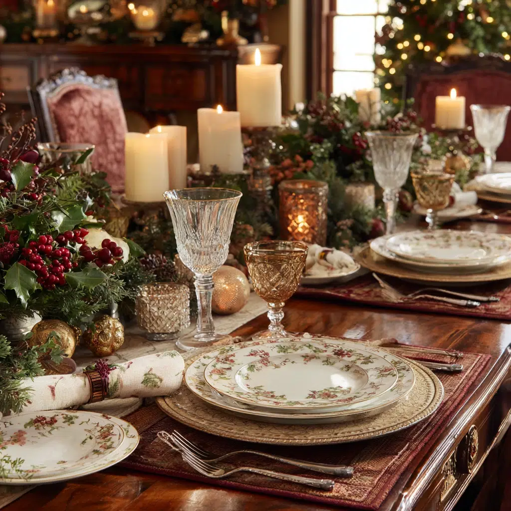 Timeless Traditional Christmas Decor Ideas: Christmas China and Table Settings