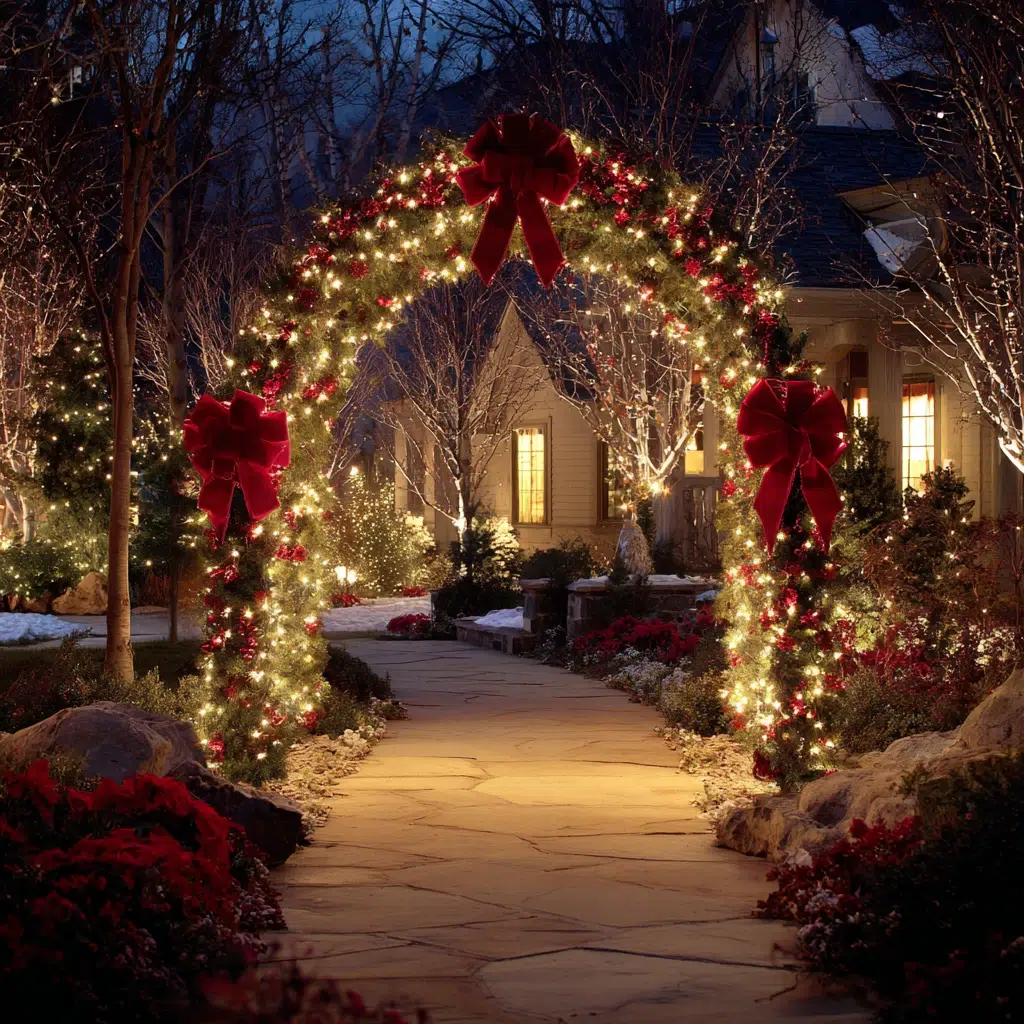 Stunning Christmas Garden Decoration Ideas: Design a Christmas Garden Arch