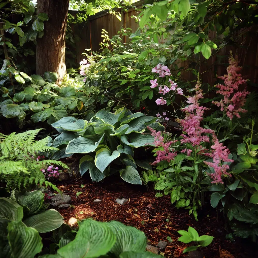 Corner Garden Ideas: Shade Garden Sanctuary
