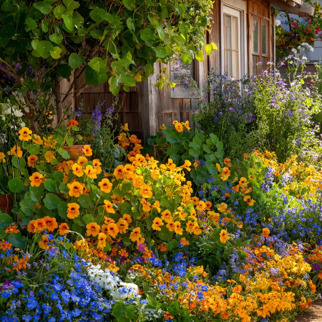 Corner Garden Ideas: Edible Flower Garden