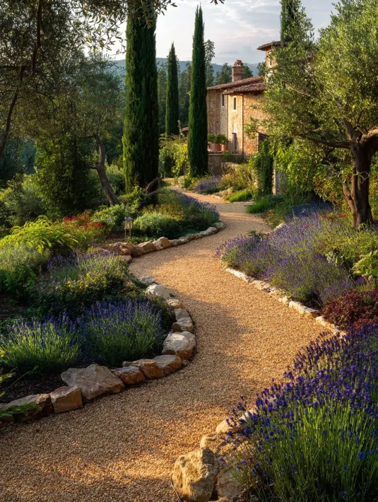 Italian Garden Ideas: Gravel Pathways With Character