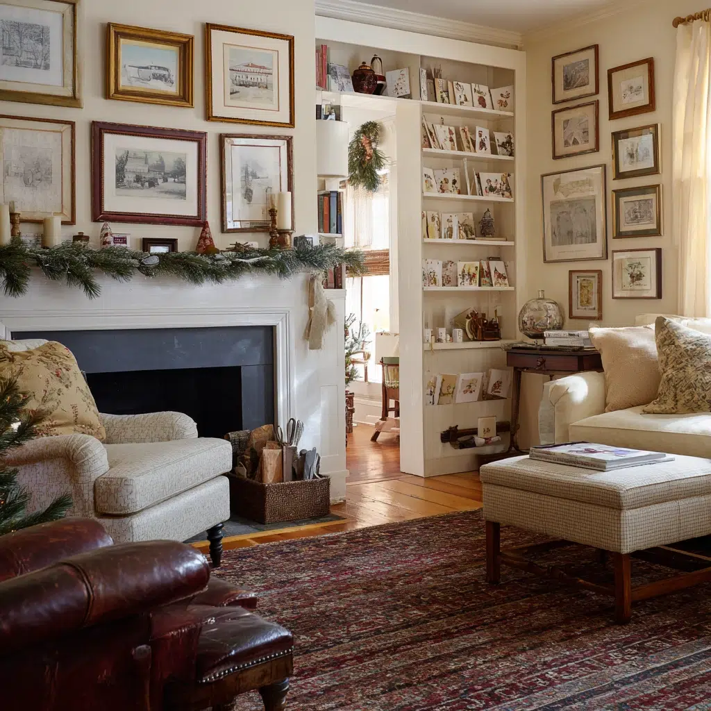 Timeless Traditional Christmas Decor Ideas: Christmas Card Display