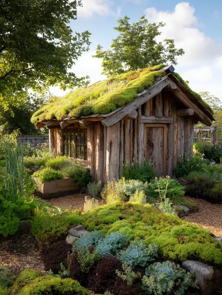 Secret Garden Ideas: Create a Living Roof Garden Shed