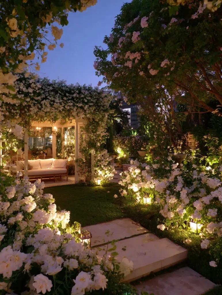 Aesthetic Garden Ideas: Design a Night Garden for Evening Enjoyment