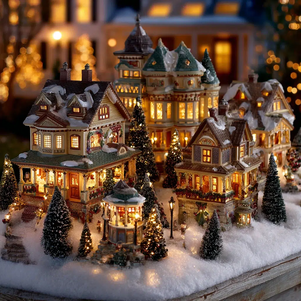 Stunning Christmas Garden Decoration Ideas: Create a Miniature Christmas Village Display