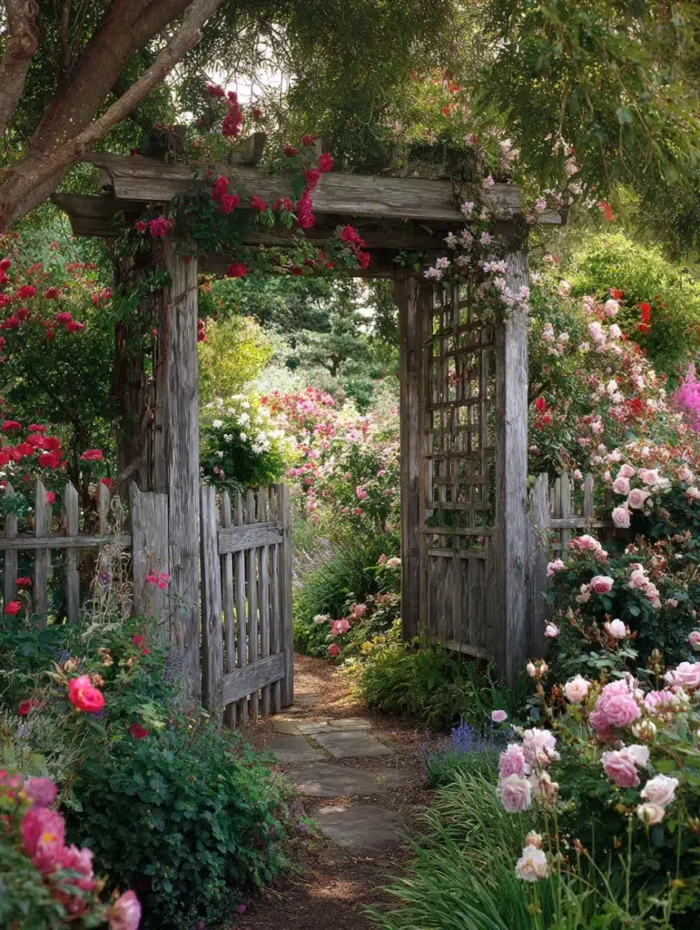 How To Create an English Cottage Garden for Your Flowers: Install a Garden Arbor as a Focal Point