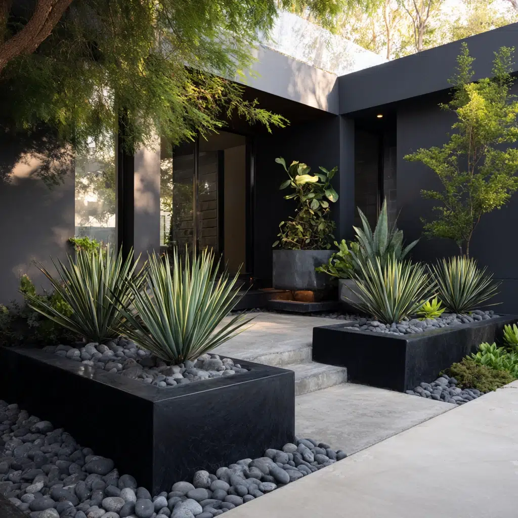 Corner Garden Ideas: Modern Minimalist Corner