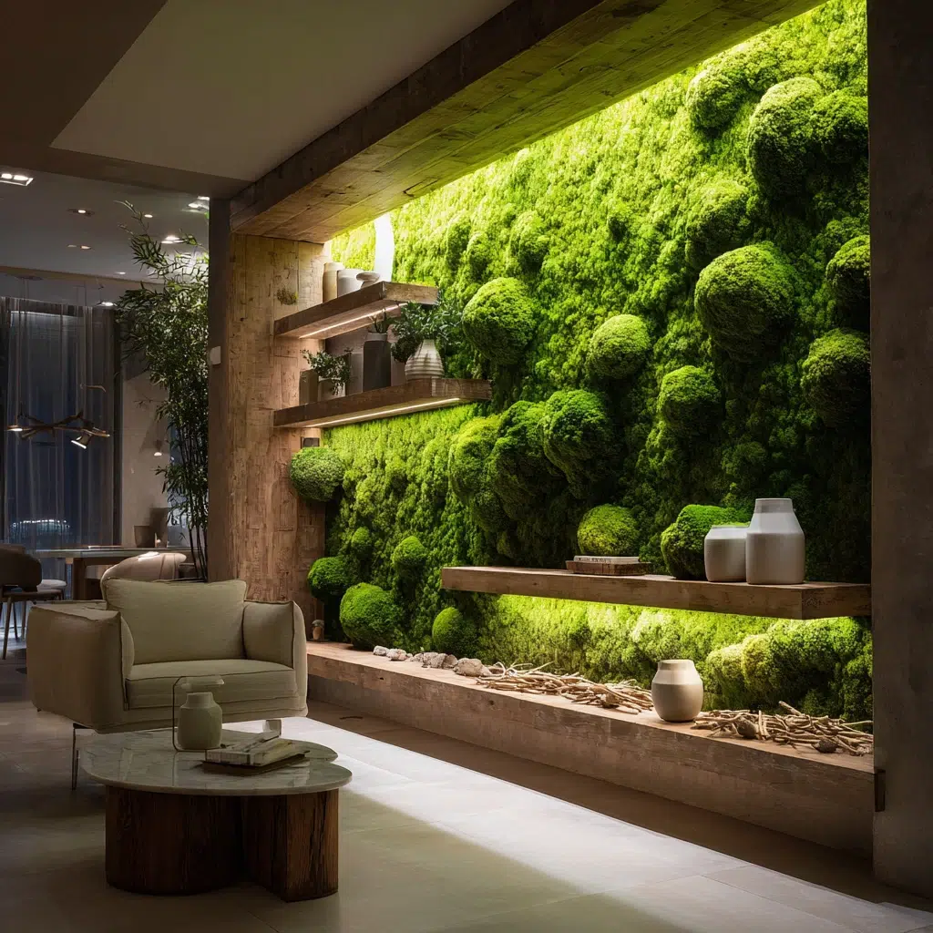 Small Zen Garden Ideas: Indoor Moss Wall or Moss Ball Display