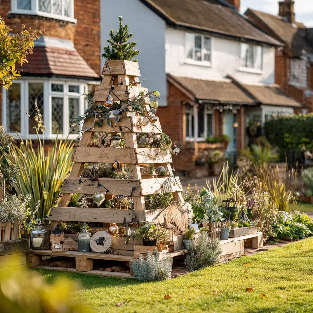 Stunning Christmas Garden Decoration Ideas: Build a DIY Wooden Christmas Tree
