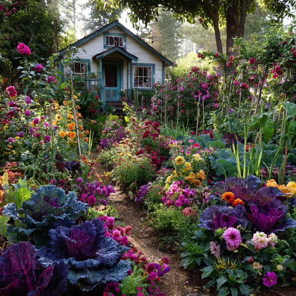 Cottage Garden Ideas: Mix Edibles Right into Your Flower Beds