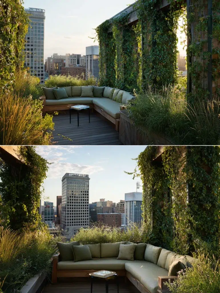 Stunning Rooftop Garden Ideas: Privacy Screen Living Wall
