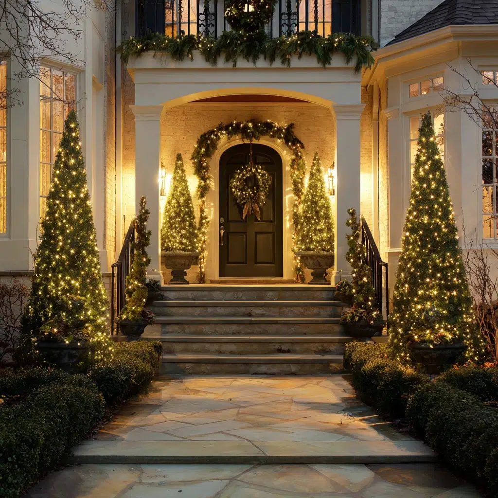 Stunning Christmas Garden Decoration Ideas: Design a Christmas Topiary Display