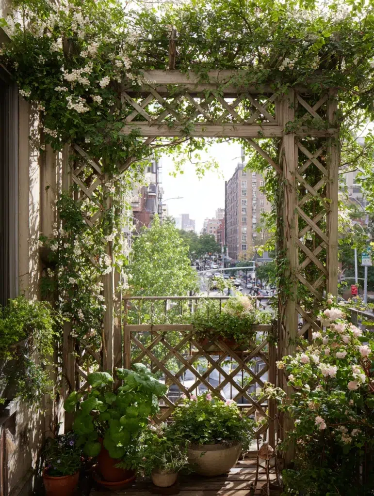 Small Balcony Garden Ideas: Trellis Designs for Climbing Plants