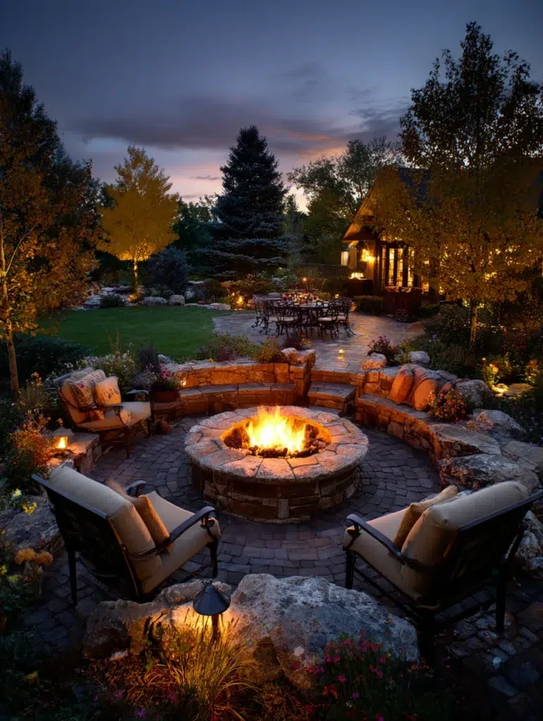 Gorgeous Garden Party Ideas: Cozy Fire Pit or Outdoor Heater