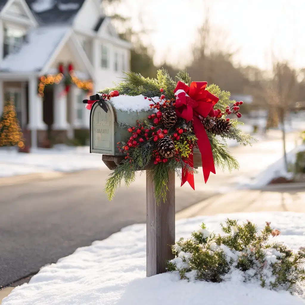 Stunning Outdoor Christmas Decor Ideas: Mailbox Makeover