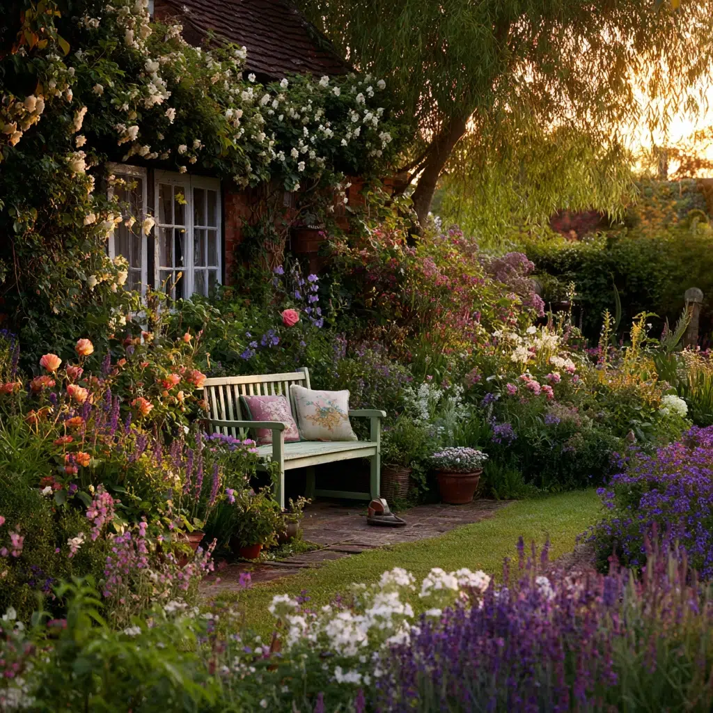 Cottage Garden Ideas: Plant Fragrant Flowers Near Seating Areas