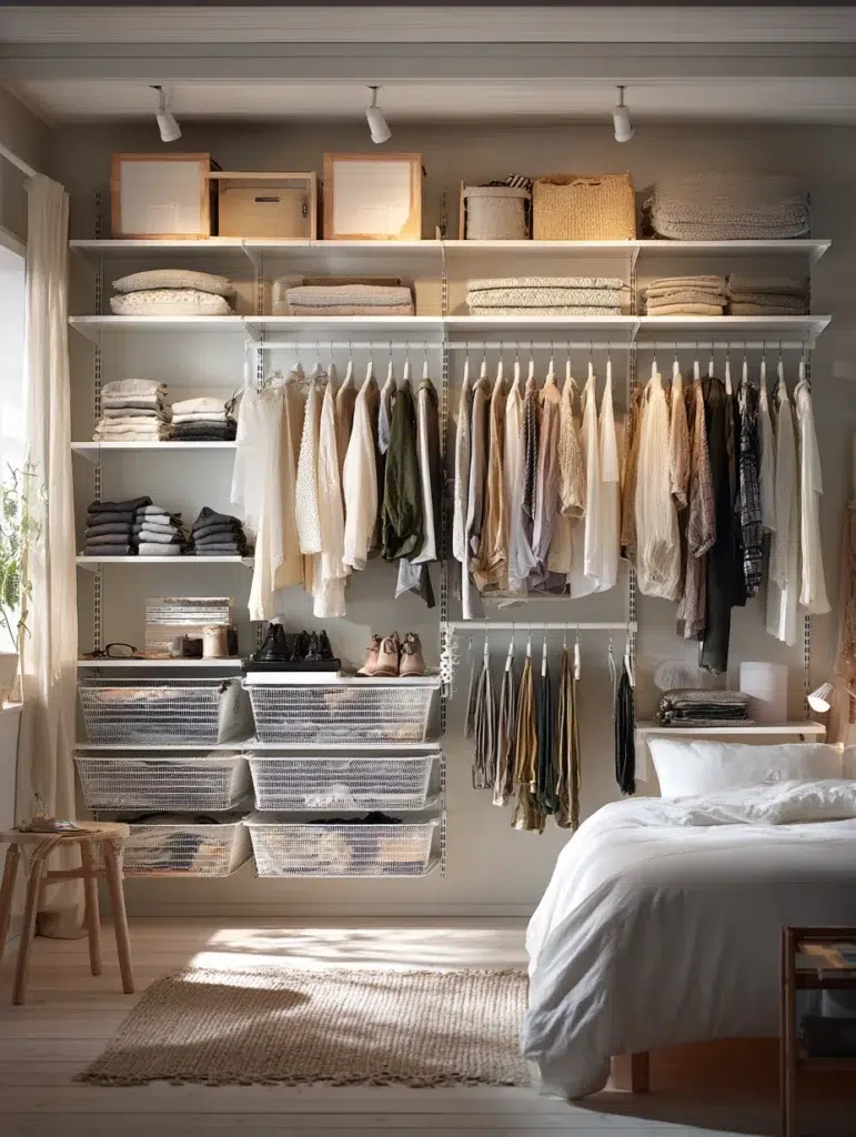 IKEA Bedroom Ideas: Install BOAXEL Modular Shelving