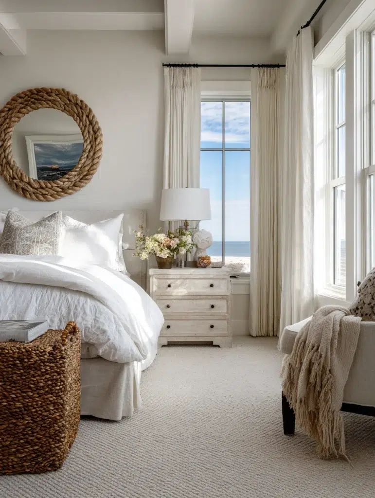 Coastal Bedroom Ideas: Add Rope Details