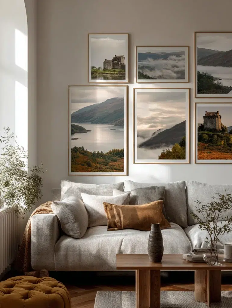 Aesthetic Scottish Living Room Ideas: Landscape Photography