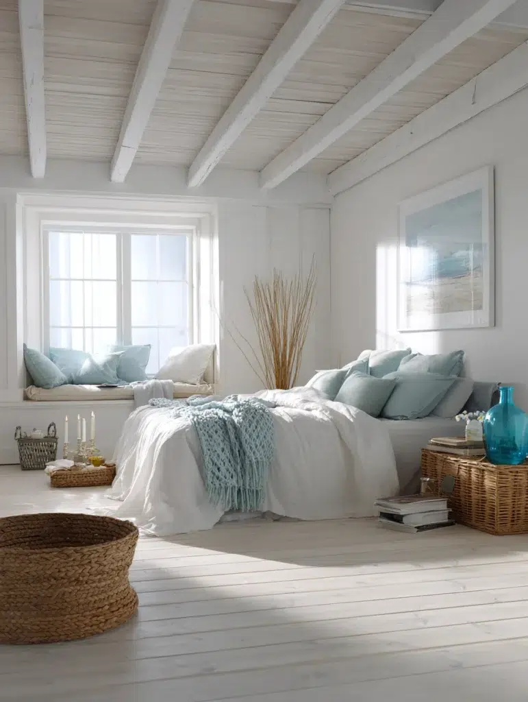 Stunning Swedish Bedroom Ideas: Pale Blue Accents
