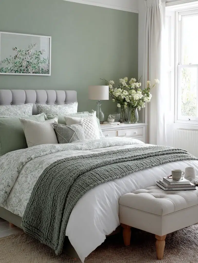 Sage Green Bedroom Ideas: Create a Sage and White Color Scheme