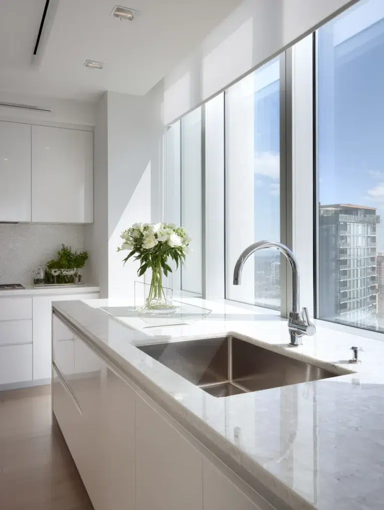 Minimalist Modern Kitchen Ideas: Single-Bowl Undermount Sink