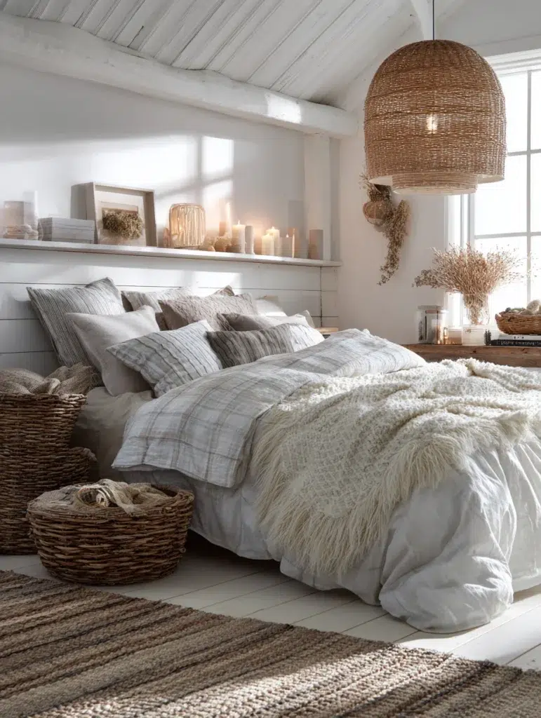 Stunning Swedish Bedroom Ideas: Layer in Natural Materials