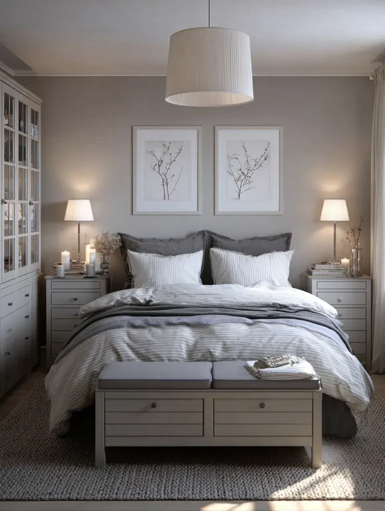 IKEA Bedroom Ideas: Create Symmetry with Matching Nightstands