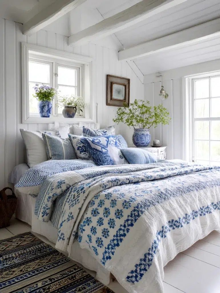 Stunning Swedish Bedroom Ideas: Bring In Traditional Patterns