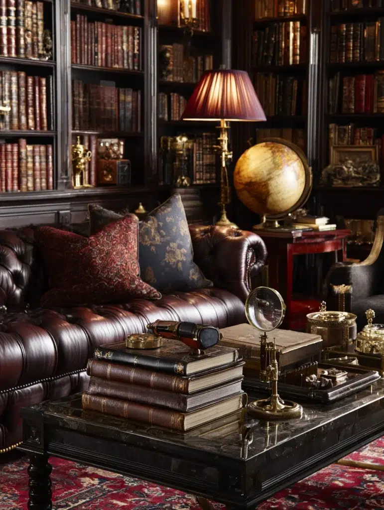 Italian Coffee Table Styling Ideas: Use a Decorative Magnifying Glass