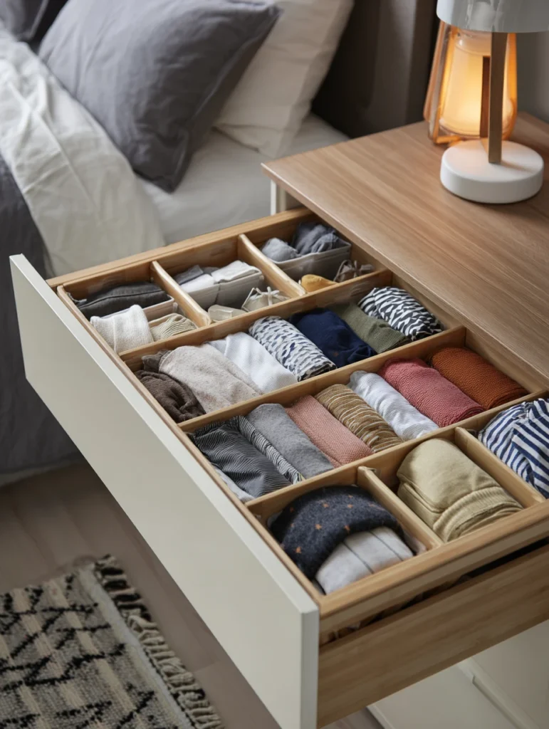 IKEA Bedroom Ideas: Organize Small Items with Drawer Dividers