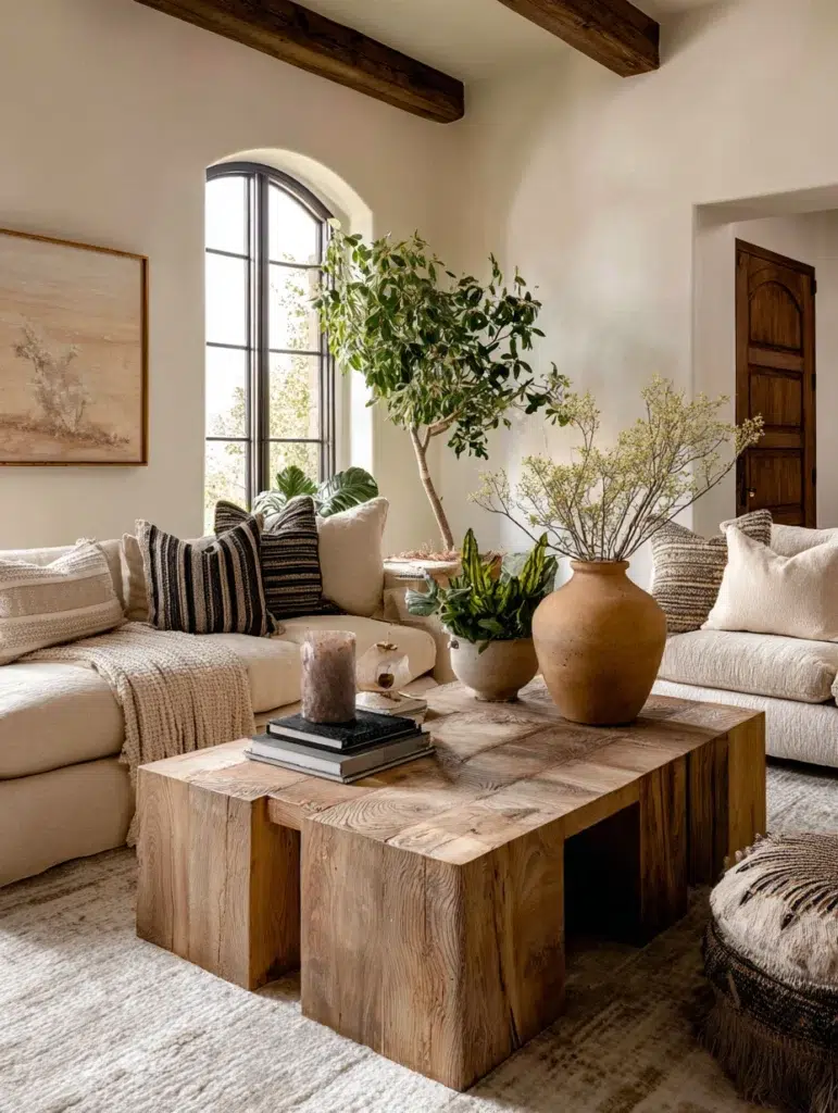 Mediterranean Coffee Table Styling Ideas: Create Height with Decorative Stands